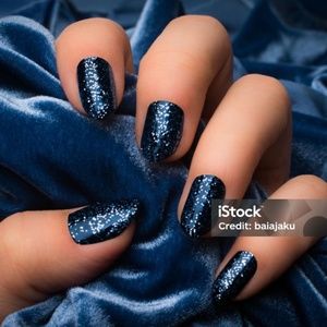 The Gel Polish - Glitter Blue on Blue